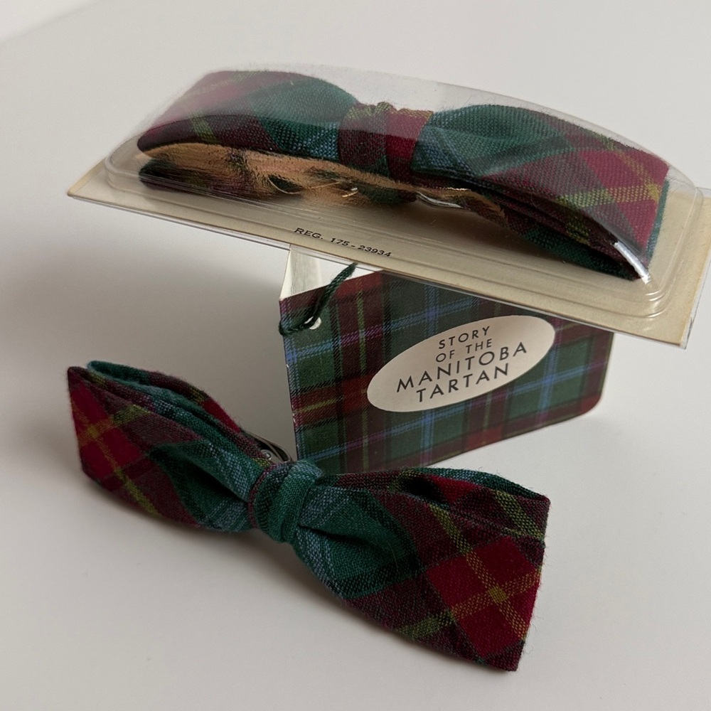 Manitoba Tartan Plaid Bow Tie